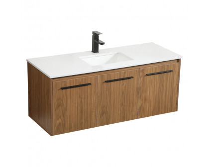 Elegant Bathroom Vanity - Walnut Brown (VF44548WB)