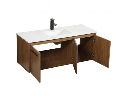 Elegant Bathroom Vanity - Walnut Brown (VF44548WB)