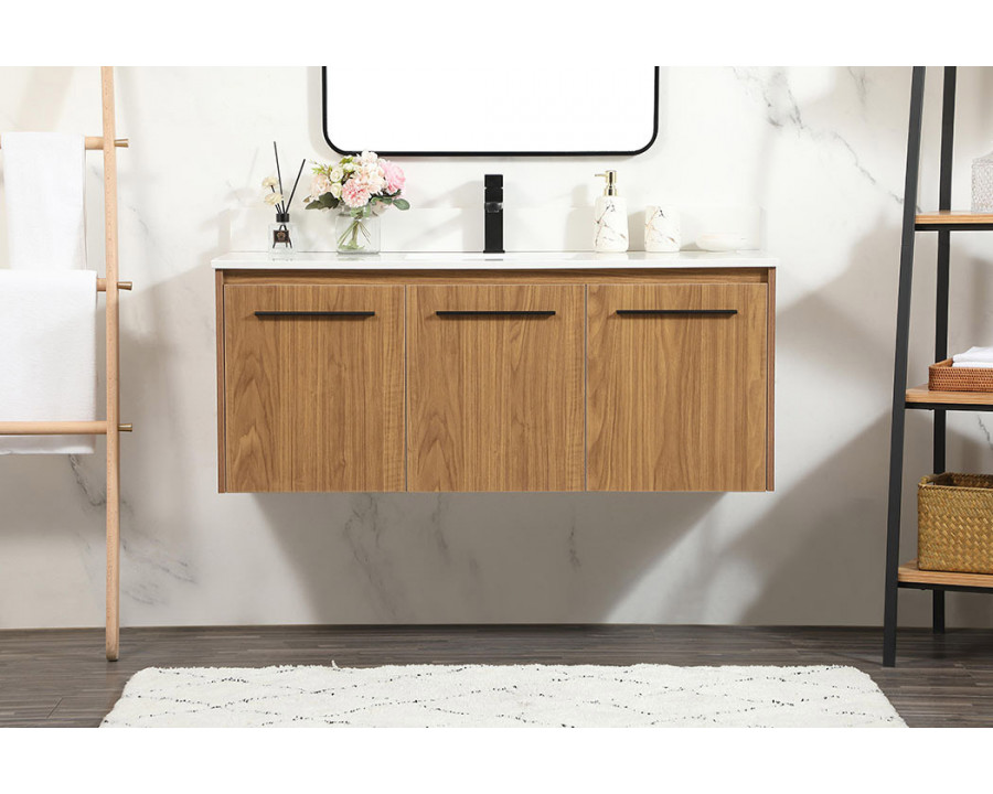 Elegant Bathroom Vanity - Walnut Brown (VF44548WB-BS)