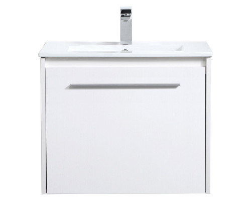 Elegant Bathroom Vanity - White, L 24" (VF45024WH)