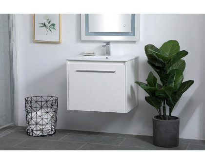 Elegant Bathroom Vanity - White, L 24" (VF45024WH)