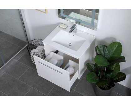 Elegant Bathroom Vanity - White, L 24" (VF45024WH)