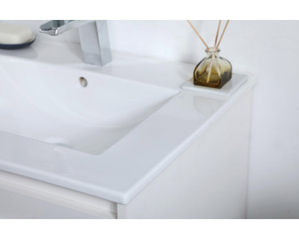 Elegant Bathroom Vanity - White, L 24" (VF45024WH)