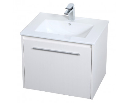 Elegant Bathroom Vanity - White, L 24" (VF45024WH)