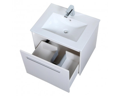 Elegant Bathroom Vanity - White, L 24" (VF45024WH)