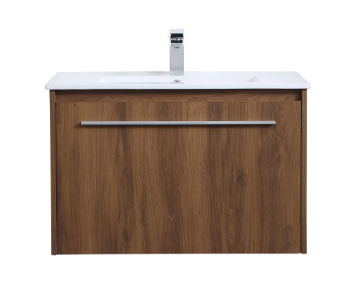 Elegant Bathroom Vanity - Walnut Brown, L 30" (VF45030WB)