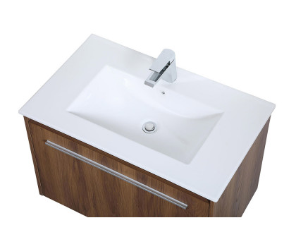 Elegant Bathroom Vanity - Walnut Brown, L 30" (VF45030WB)