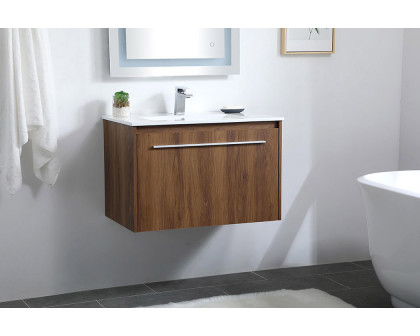 Elegant Bathroom Vanity - Walnut Brown, L 30" (VF45030WB)