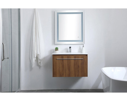 Elegant Bathroom Vanity - Walnut Brown, L 30" (VF45030WB)