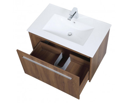 Elegant Bathroom Vanity - Walnut Brown, L 30" (VF45030WB)