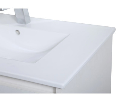 Elegant Bathroom Vanity - White, L 30" (VF45030WH)