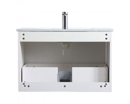 Elegant Bathroom Vanity - White, L 30" (VF45030WH)