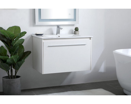 Elegant Bathroom Vanity - White, L 30" (VF45030WH)