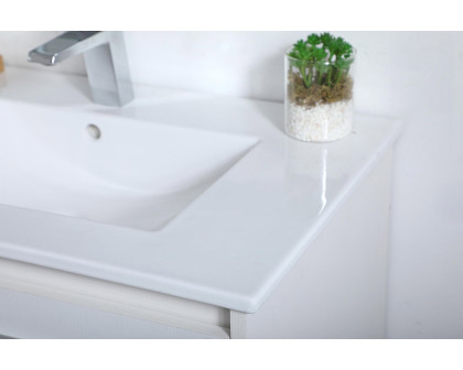 Elegant Bathroom Vanity - White, L 30" (VF45030WH)