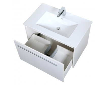 Elegant Bathroom Vanity - White, L 30" (VF45030WH)