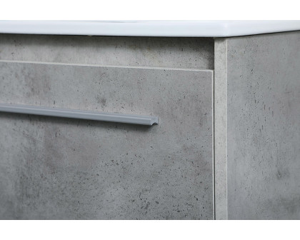 Elegant Bathroom Vanity - Concrete Gray, L 36" (VF45036CG)