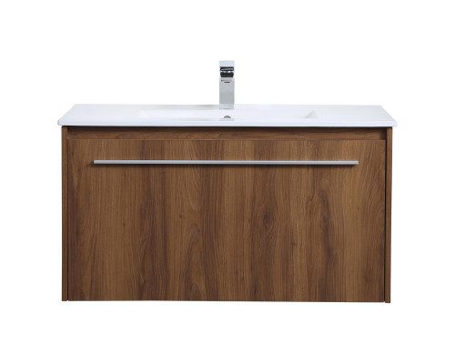 Elegant Bathroom Vanity - Walnut Brown, L 36" (VF45036WB)