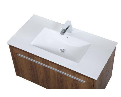 Elegant Bathroom Vanity - Walnut Brown, L 36" (VF45036WB)