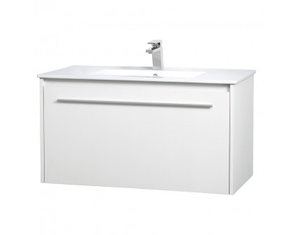 Elegant Bathroom Vanity - White, L 36" (VF45036WH)