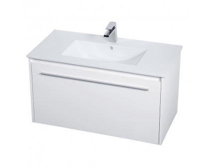 Elegant Bathroom Vanity - White, L 36" (VF45036WH)