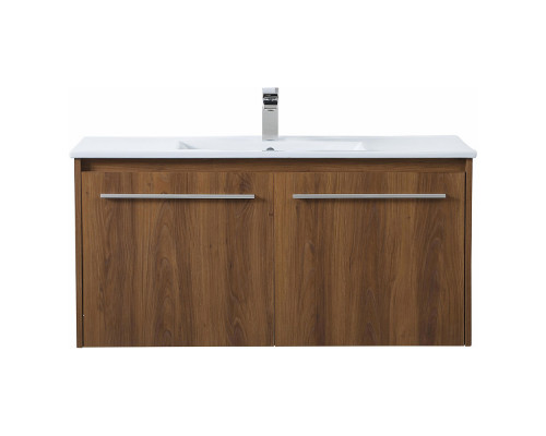 Elegant Bathroom Vanity - Walnut Brown, L 40" (VF45040WB)