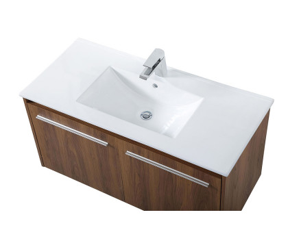 Elegant Bathroom Vanity - Walnut Brown, L 40" (VF45040WB)