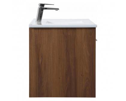 Elegant Bathroom Vanity - Walnut Brown, L 40" (VF45040WB)