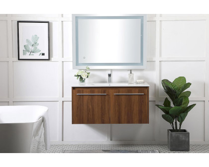 Elegant Bathroom Vanity - Walnut Brown, L 40" (VF45040WB)