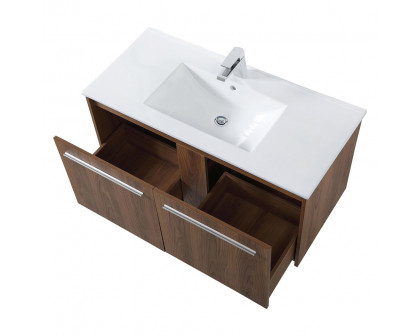 Elegant Bathroom Vanity - Walnut Brown, L 40" (VF45040WB)