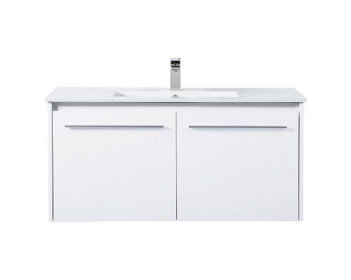 Elegant Bathroom Vanity - White, L 40" (VF45040WH)