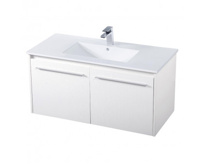 Elegant Bathroom Vanity - White, L 40" (VF45040WH)