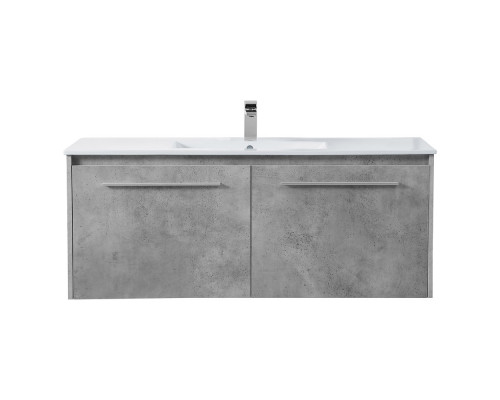 Elegant Bathroom Vanity - Concrete Gray, L 48" (VF45048CG)