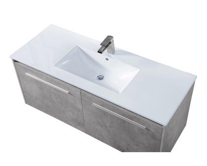 Elegant Bathroom Vanity - Concrete Gray, L 48" (VF45048CG)