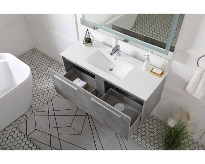 Elegant Bathroom Vanity - Concrete Gray, L 48" (VF45048CG)