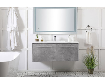 Elegant Bathroom Vanity - Concrete Gray, L 48" (VF45048CG)