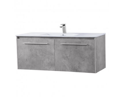 Elegant Bathroom Vanity - Concrete Gray, L 48" (VF45048CG)