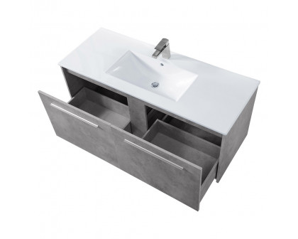 Elegant Bathroom Vanity - Concrete Gray, L 48" (VF45048CG)