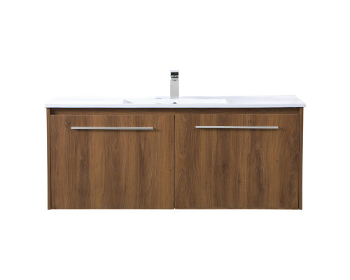 Elegant Bathroom Vanity - Walnut Brown, L 48" (VF45048WB)