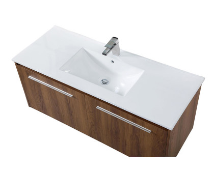 Elegant Bathroom Vanity - Walnut Brown, L 48" (VF45048WB)