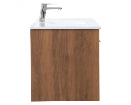 Elegant Bathroom Vanity - Walnut Brown, L 48" (VF45048WB)