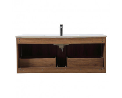 Elegant Bathroom Vanity - Walnut Brown, L 48" (VF45048WB)