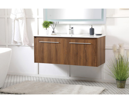 Elegant Bathroom Vanity - Walnut Brown, L 48" (VF45048WB)