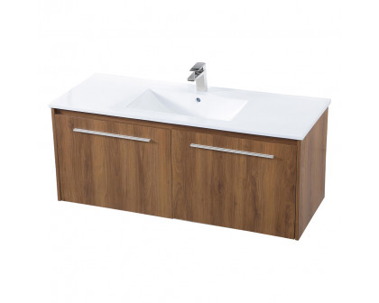 Elegant Bathroom Vanity - Walnut Brown, L 48" (VF45048WB)