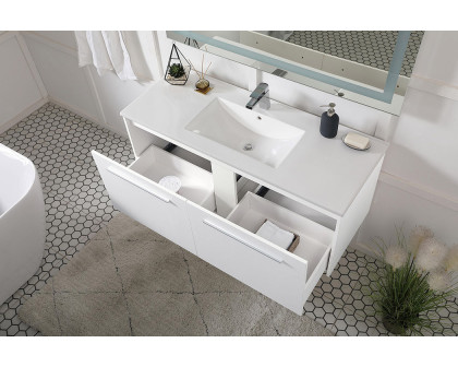 Elegant Bathroom Vanity - White, L 48" (VF45048WH)