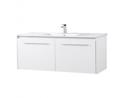 Elegant Bathroom Vanity - White, L 48" (VF45048WH)