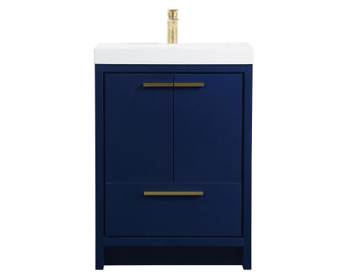 Elegant Bathroom Vanity - Blue, L 24" (VF46024MBL)