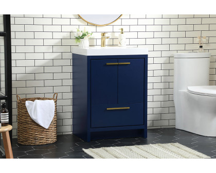 Elegant Bathroom Vanity - Blue, L 24" (VF46024MBL)