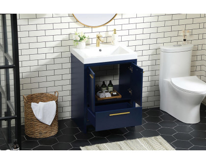 Elegant Bathroom Vanity - Blue, L 24" (VF46024MBL)