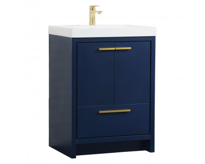 Elegant Bathroom Vanity - Blue, L 24" (VF46024MBL)