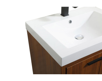 Elegant Bathroom Vanity - Teak, L 24" (VF46024MTK)